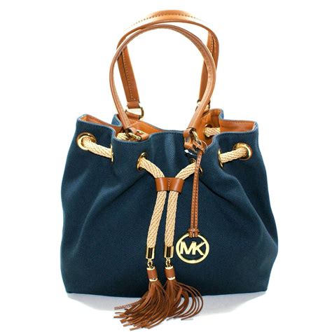 michael kors marina canvas tote navy|Michael Kors jane large tote.